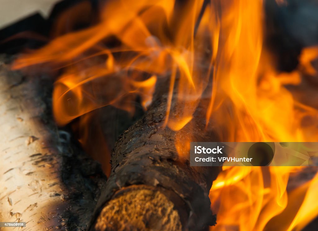 Burning fire wood Burning fire wood and ember 2015 Stock Photo