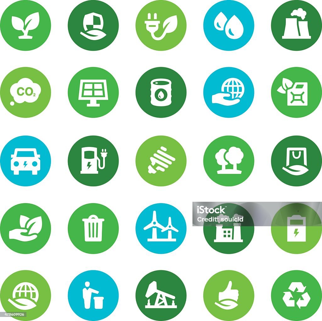 Ecology Icons Environment, ecology, icons, eco, bio, icon, icon set, bio fuel, green energy Icon Symbol stock vector