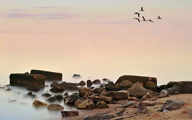 Photo of Hazy Sunset on the Chesapeake Bay