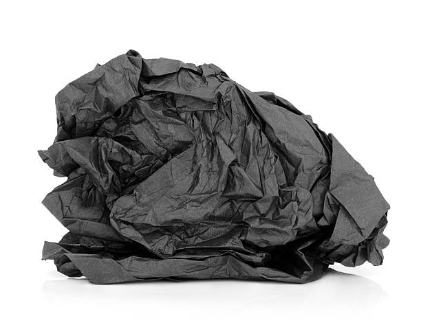 Black Tissue Paper Stock Photo - Download Image Now - Tissue Paper