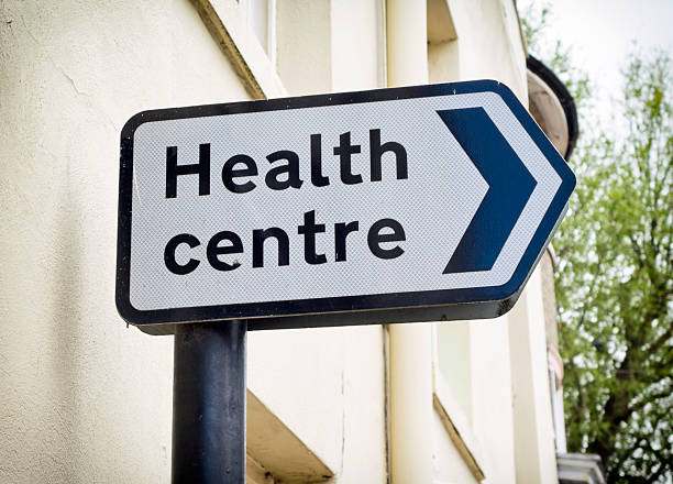 istock Health centre sign 478620520