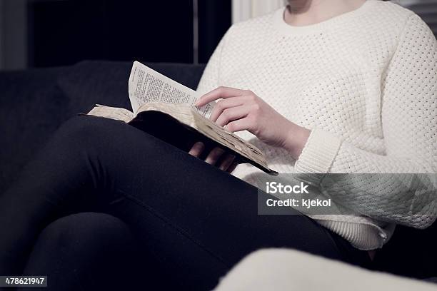 Christian Woman Reading The Bible Stock Photo - Download Image Now - Adult, Adults Only, Bible