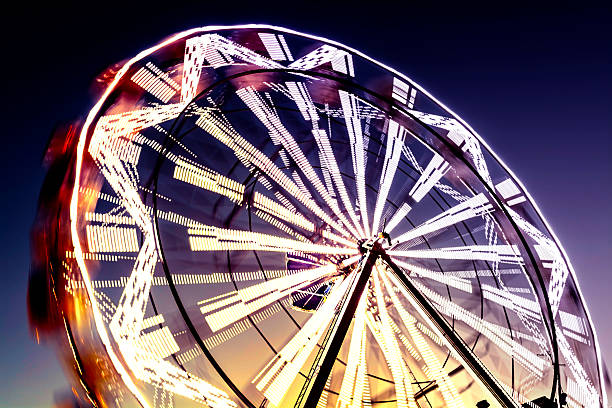 Ferris Wheel in Blurred Motion