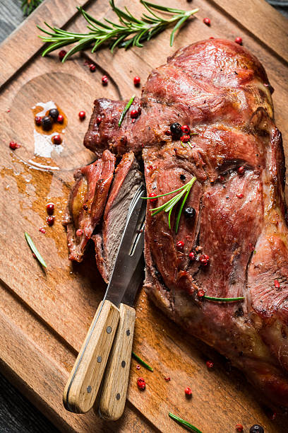 istock Freshly roasted venison with rosemary and pepper 478629293
