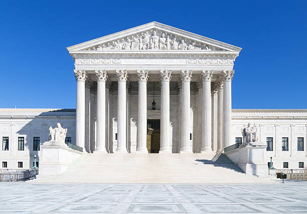 istock US Supreme Court front on view, Washington DC 478631259