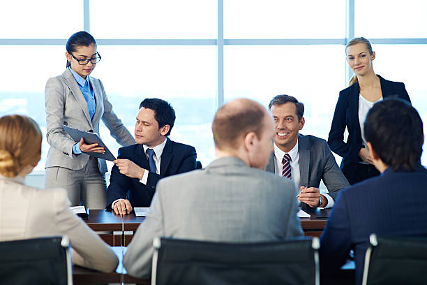 istock Negotiating business teams 478631767