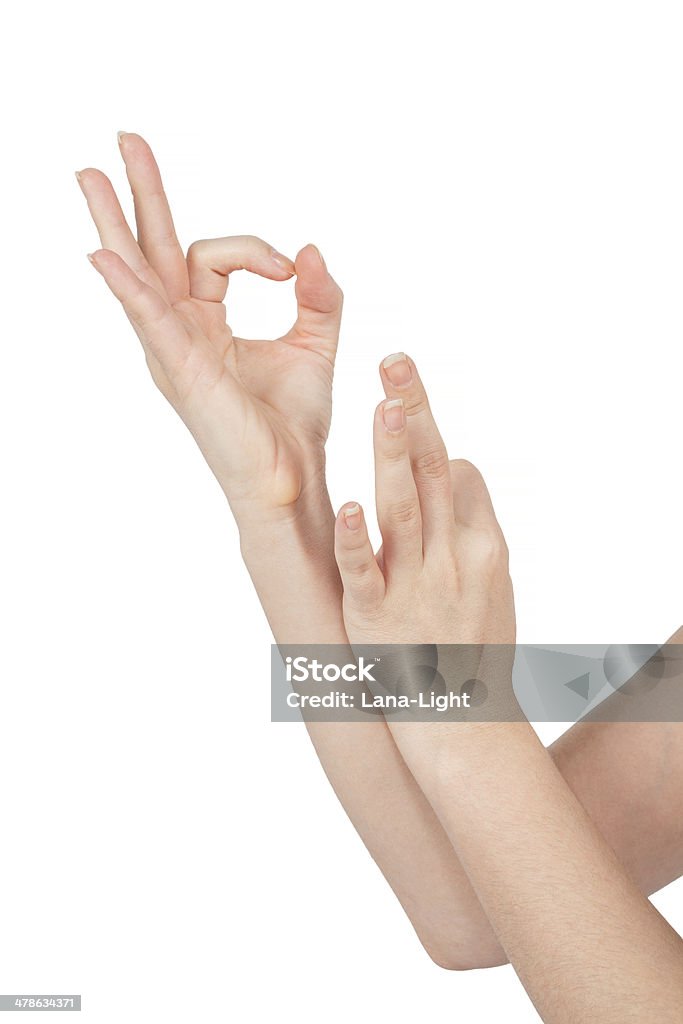 Symbolische Mudra-Geste zeigen, das Kinn Mudra - Lizenzfrei Mudra Stock-Foto
