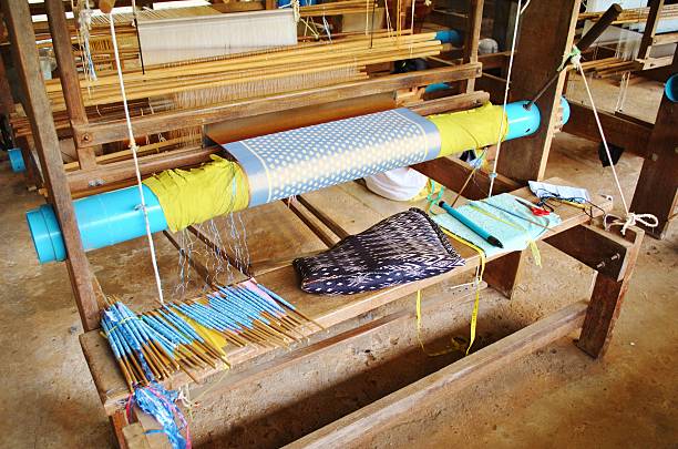 istock Silk Weaving Loom At A Farm In Siem Reap, Cambodia 478640193