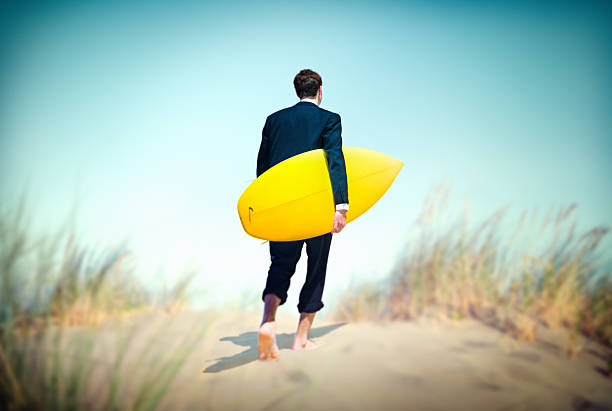 istock Businessman Surf Corporate Holiday Vacation Concept 478640352