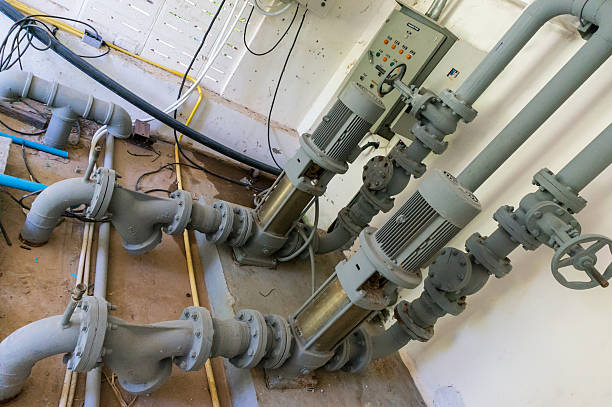istock electric motor pump in room 478642563