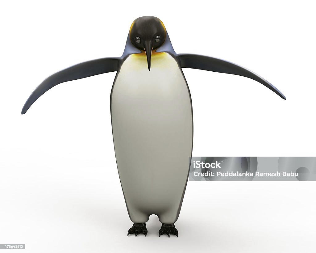 Chim Cánh Cụt Hoàng Đế Bị Cô Lập Trên Nền Trắng Hình ảnh Sẵn có ...