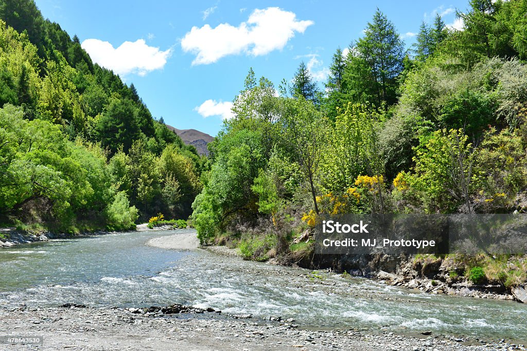 ARROWTOWN LANDSCAPE Arrowtown River New Zealand 2015 Stock Photo