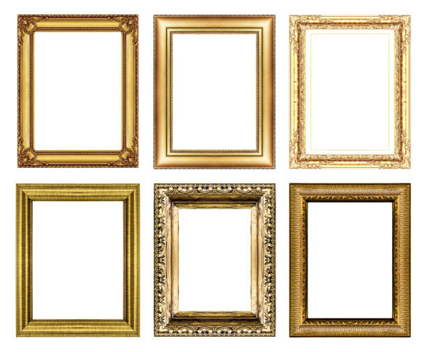 istock set of Vintage golden frame with blank space 478644587