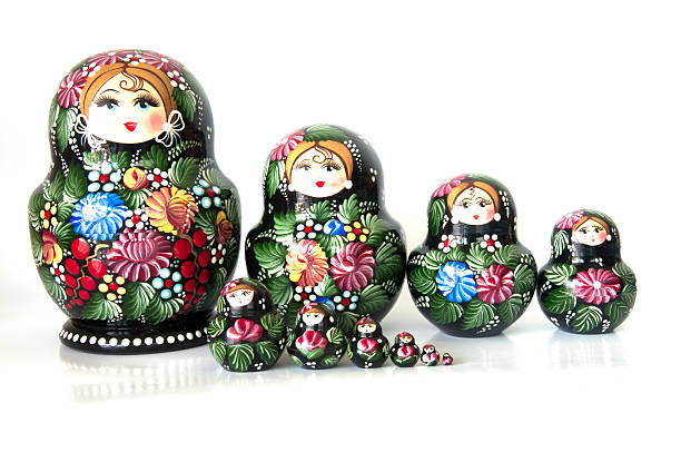 istock Russian Dolls  Isolated on a white background 478652550