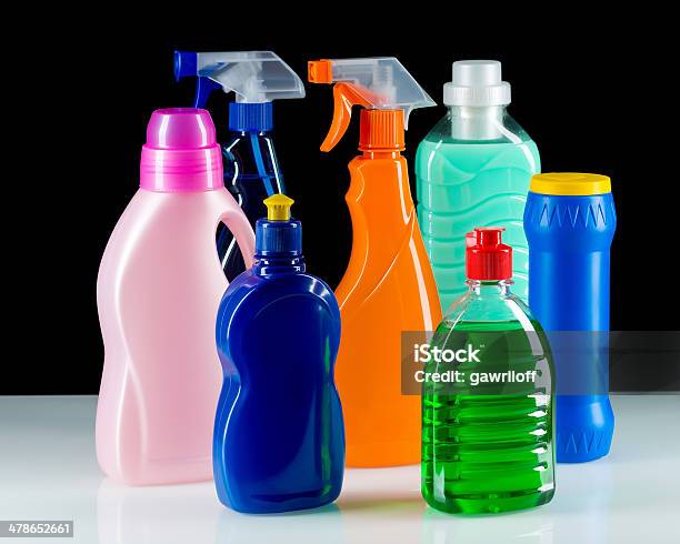 Cleaning Product Plastic Container For House Clean Stock Photo - Download Image Now - Chemical, Housework, Poisonous