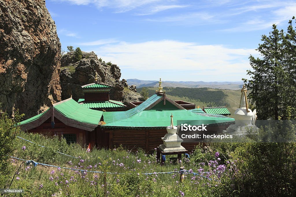 Tuvkhun Monastery in Mongolia Buddha Stock Photo