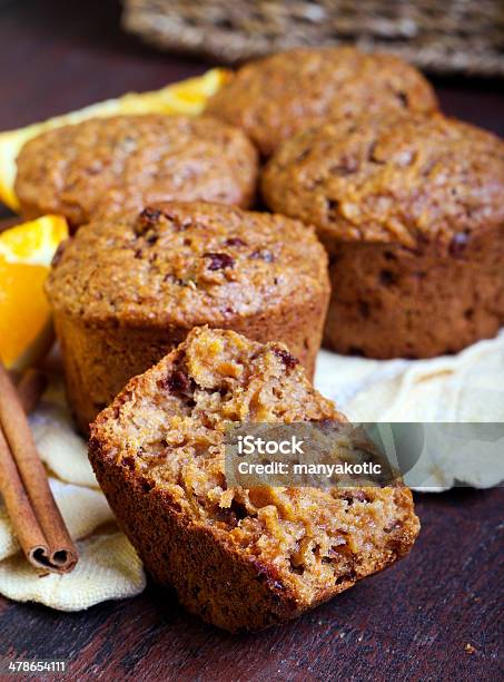 Carrot And Marmalade Muffins Stock Photo - Download Image Now - Muffin, Whole Wheat, Carrot