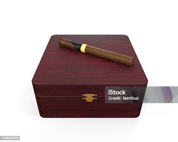 Cigar And Luxury Box Stock Photo - Download Image Now - Addiction, Aromatherapy, Box - Container