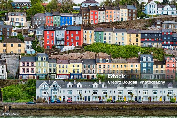 Colourful Houses In Cobh Ireland Stock Photo - Download Image Now - House, Cobh, Multi Colored