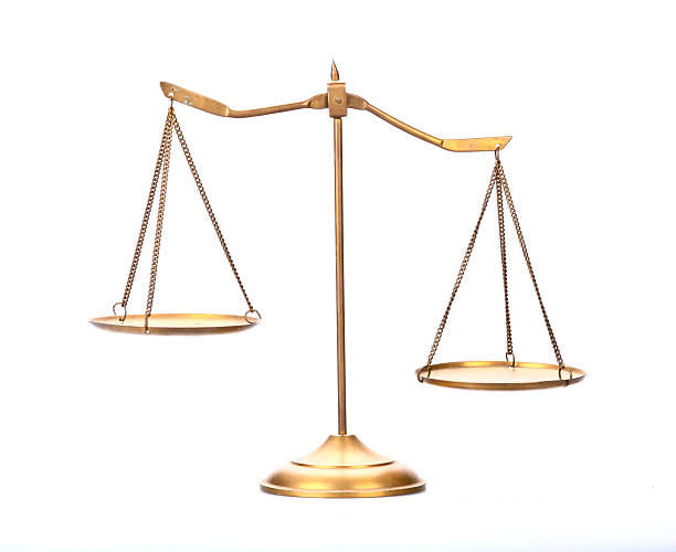 golden brass scales of justice golden brass scales of justice on white libra stock pictures, royalty-free photos & images