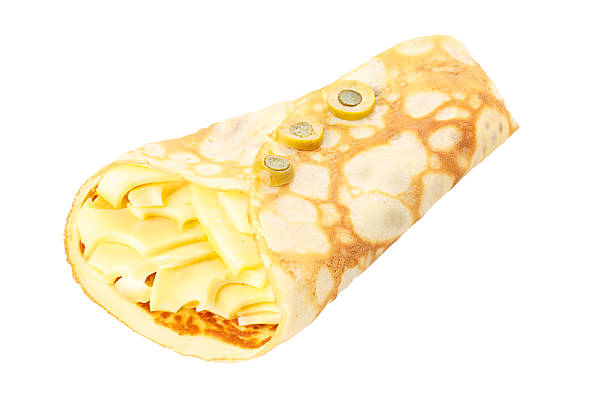 istock Crepe stuffed with cheese decorated 478657087