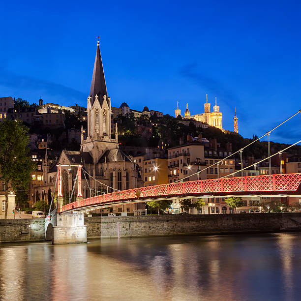 istock Lyon city with Saone river at night 478660224