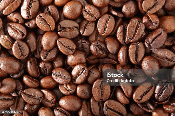 Coffee Bean Background Stock Photo - Download Image Now - Backgrounds, Black Coffee, Brown