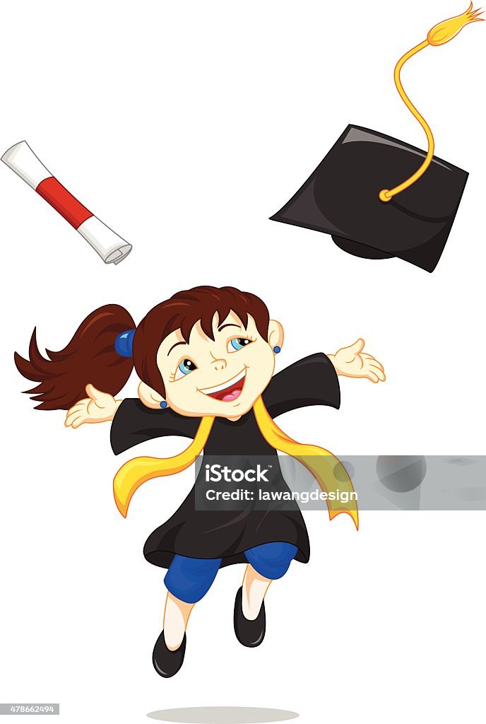 Happy graduate vector illustration of Happy graduate 2015 stock vector