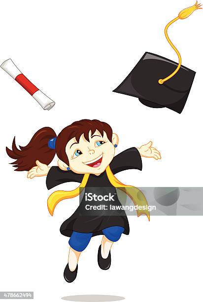 Happy Graduate Stock Illustration - Download Image Now - 2015, Achievement, Adult