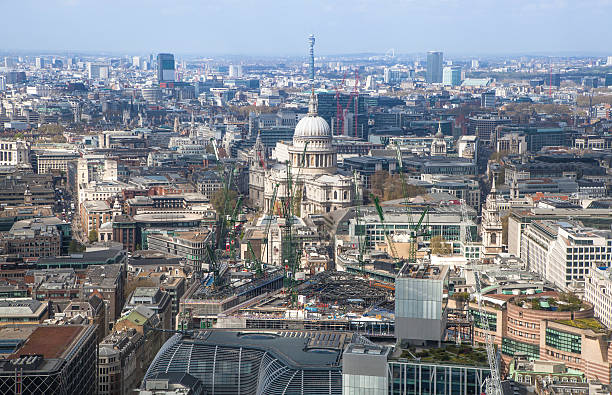 istock Morning hours in London, view from the 32 floor 478669680