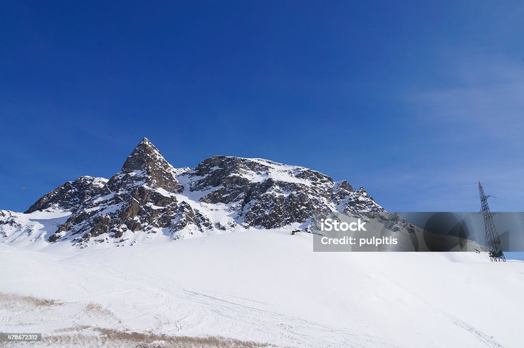 Beautiful view of snow mountain at Julier pass , Switzerland Beautiful view of snow mountain at Julier pass in Switzerland 2015 Stock Photo