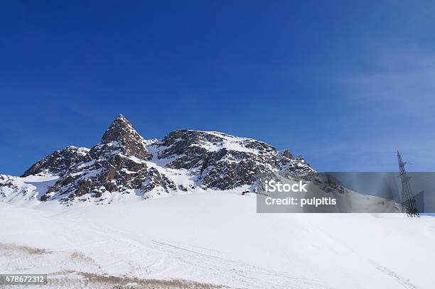 Beautiful View Of Snow Mountain At Julier Pass Switzerland Stock Photo - Download Image Now