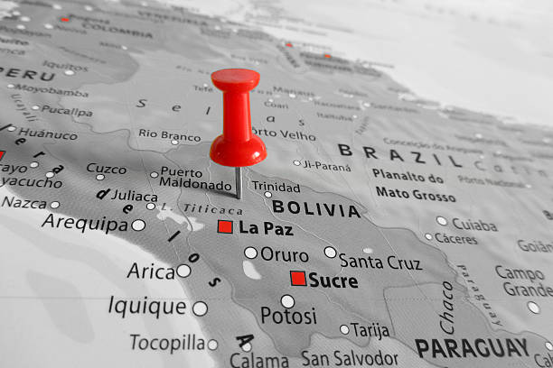 istock Red marker over Bolivia 478673166