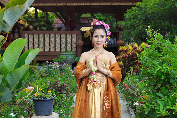 Thai Woman In Traditional Costume Of Thailand