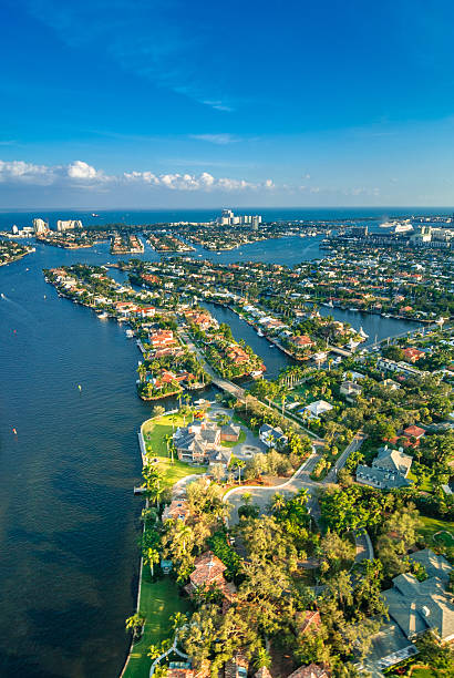 fort lauderdale intracoastal - broward county foto e immagini stock