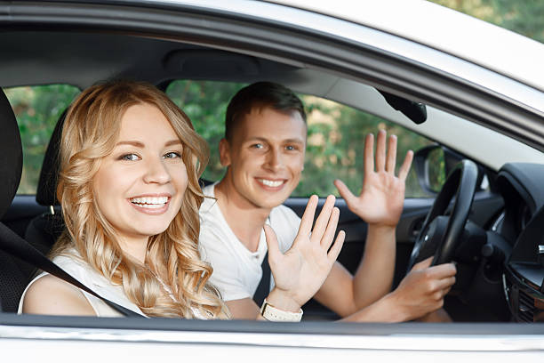 istock Young couple in the car 478677428