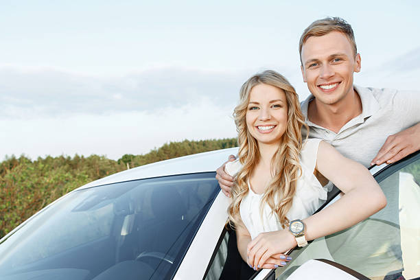 istock Lovely couple near the car 478677756
