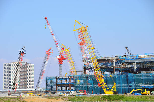 istock Construction site of the development district. Toyosu, Tokyo, Japan 478678014