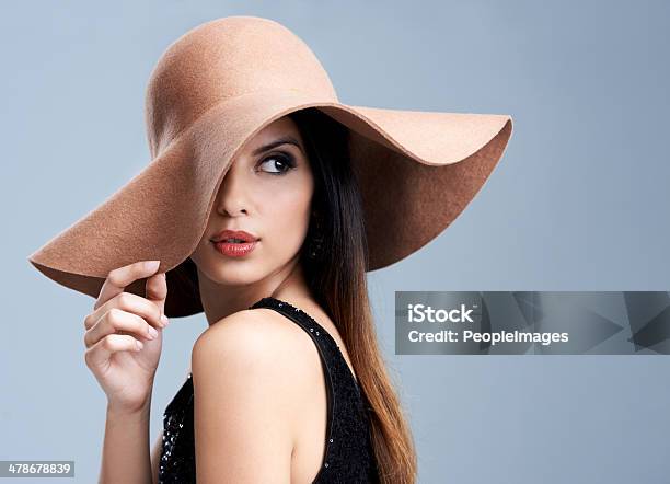 The Epitome Of Gorgeous Elegance Stock Photo - Download Image Now - Women, Hat, One Woman Only
