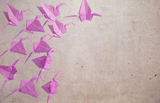 istock Pink Color Origami Cranes ( Dreamy Look ) 478680496