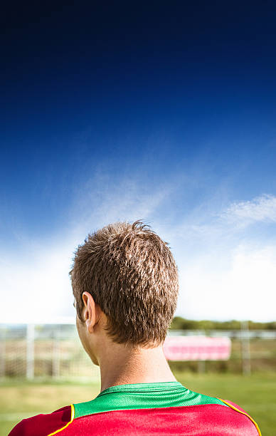 istock portugal Soccer player rear view close up 478689672