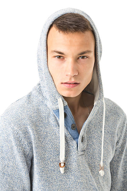istock young handsome man with hood 478693944