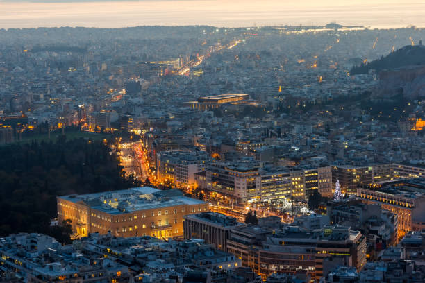istock Athens skyline aerial view in the afternoon 478694607