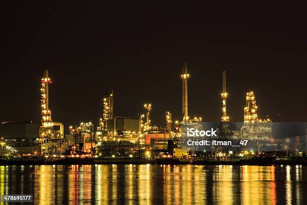 Foto de Refinaria De Petróleo Em Bangcoc Tailândia e mais fotos de stock de Rotterdam - Rotterdam, Usina Química, Abastecer