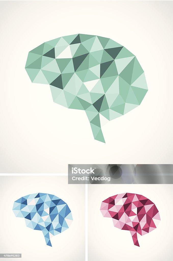 Cerveau abstraite illustration - clipart vectoriel de Tronc cérébral libre de droits
