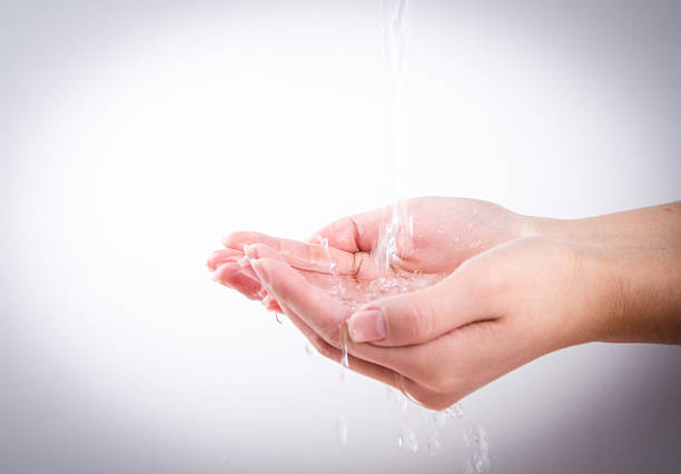 istock Washing hand with clean water 478695507