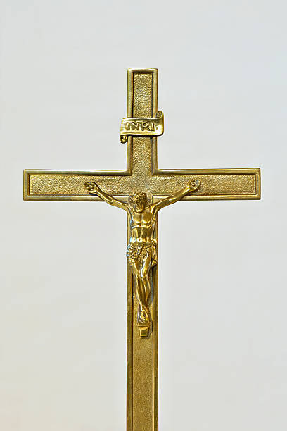 istock Cross with Jesus Christ. 478695528