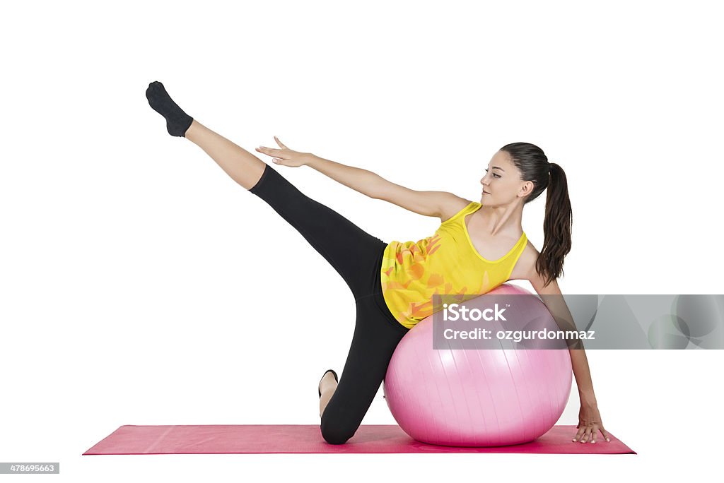 Exercício de Pilates - Royalty-free Adulto Foto de stock