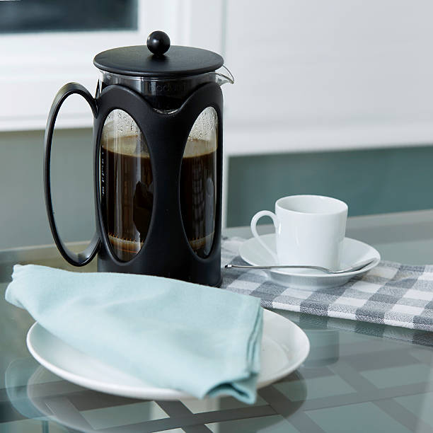 istock Fresh Brewed Coffee on Table with Cup and Saucer 478695898