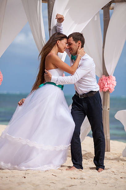 istock Young loving couple wedding in gazebo. 478698102